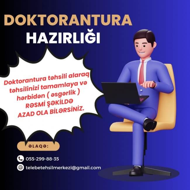 DOKTORANTURA HAZIRLIĞINA SƏN DƏ QATIL‼️😍