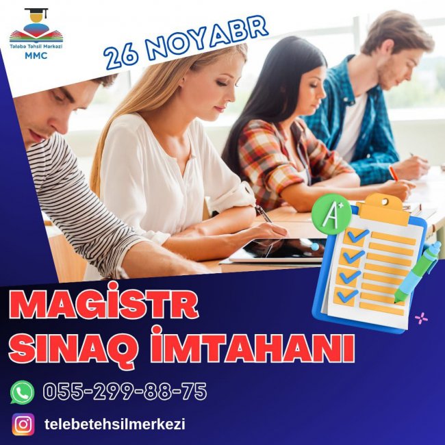 MAGİSTR SINAQ İMTAHANI💥💥