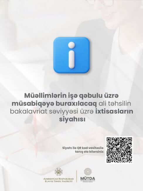 Pedaqoji təhsili olmayanlar üçün müəllimlik şansı: Şərtlər nələrdir?